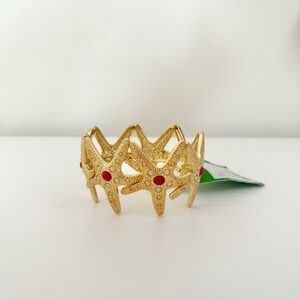 BNWT! Lilly Pulitzer GWP Starfish Cuff with Coral Stone & Pearls